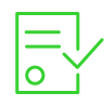 green checklist icon