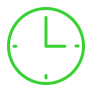 green clock icon