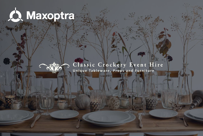 Maxoptra Delivery Management Software Steps up to the Event for Classic Crockery Event Hire