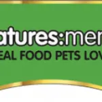 Close up of Natures Menu logo